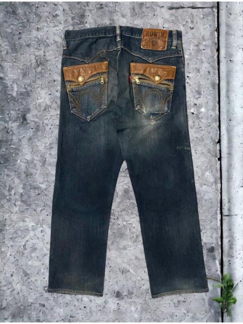 Other Designers Edwin Exclusive Vintage Distressed Zipper Straight Cut h'