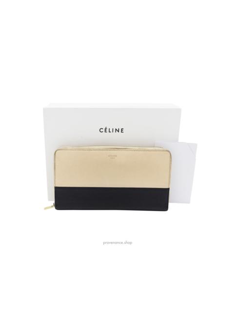 CELINE Celine Multifunction Zip Wallet - Beige/Navy
