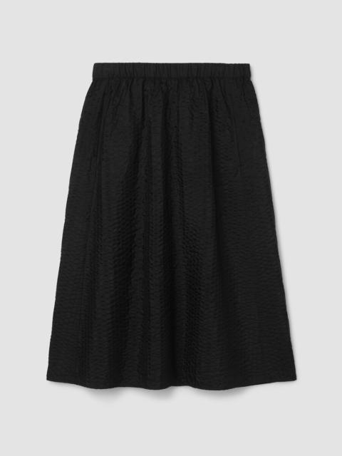 EILEEN FISHER Quilted Silk A-Line Skirt