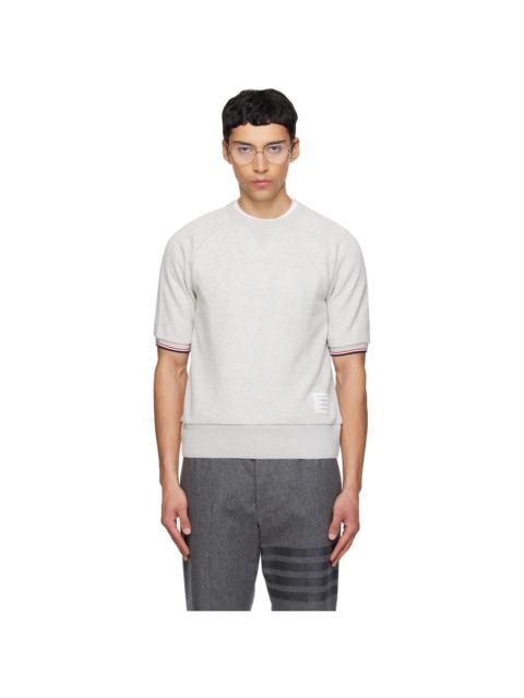 Thom Browne Gray Short Sleeve Raglan T-shirt
