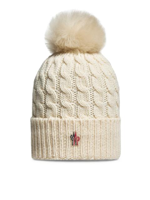 Moncler Grenoble WOOL HAT WITH POM POM
