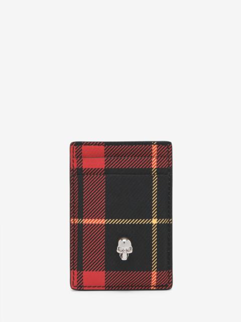 Alexander McQueen Tartan Magnetic Card Holder