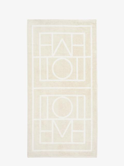 Totême Toteme Women Monogram Organic Cotton Beach Towel