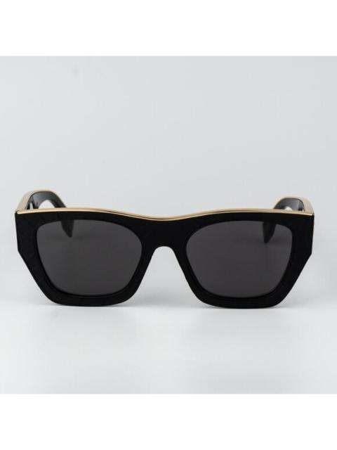 FENDI Fendi LEATHER LIMITED EDITION Men Sunglasses Square Black Grey FE40126I 01A