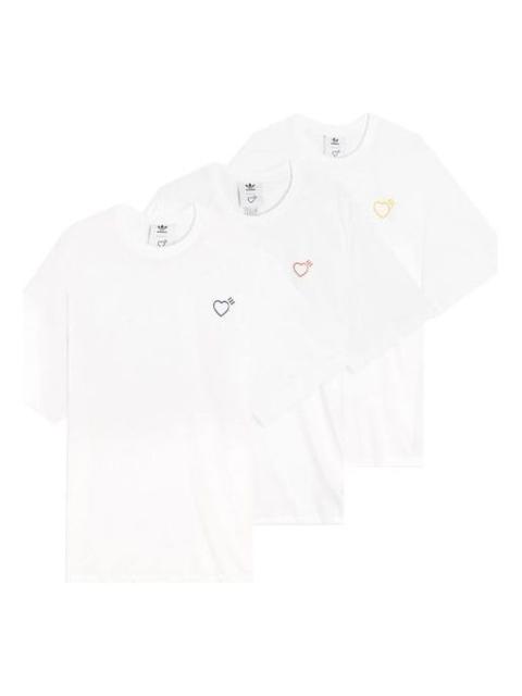 adidas adidas originals x HUMAN MADE 3P Black TeeT GM4187