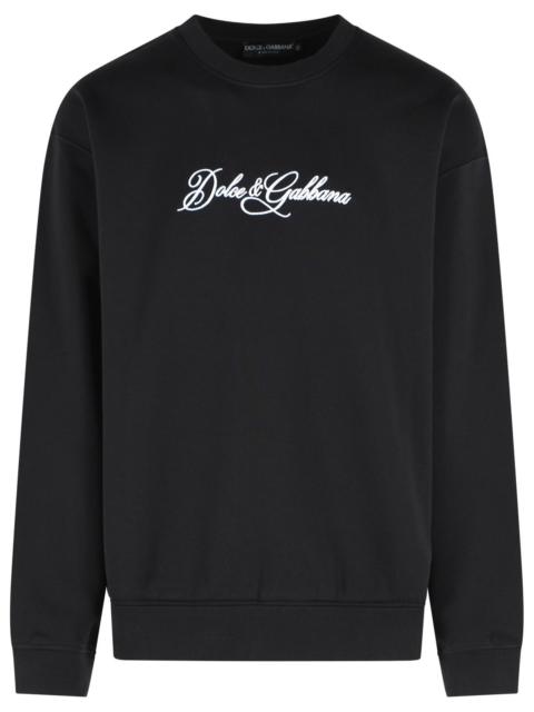 Dolce & Gabbana Dolce & Gabbana Black Cotton Sweatshirt Men
