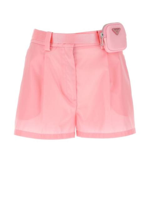 Prada Woman Pink Nylon Shorts