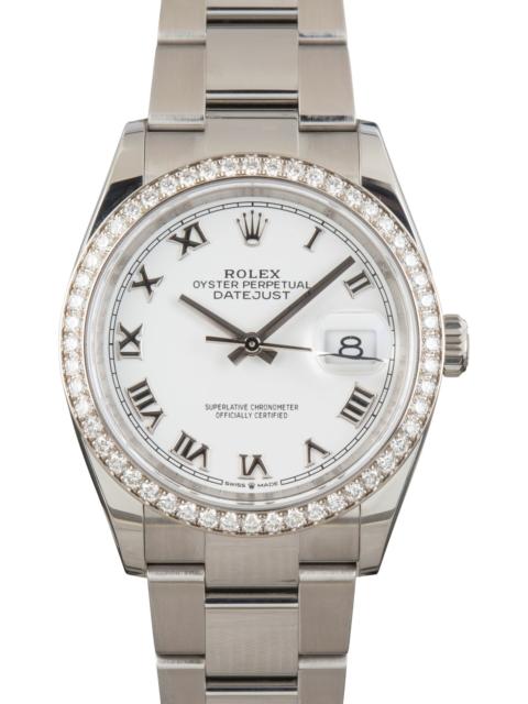 ROLEX Rolex Datejust 126284 White Roman Dial