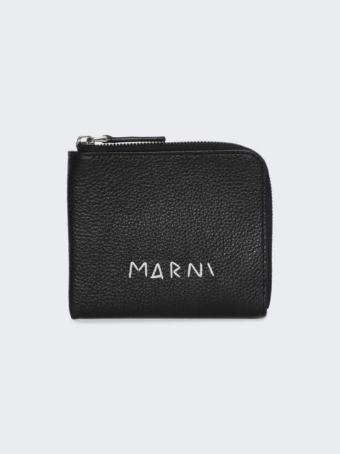 Marni Zip Around Wallet Black