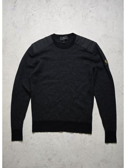 Belstaff Belstaff Kerrigan Crewneck Jumper 100% Wool Black Sweater