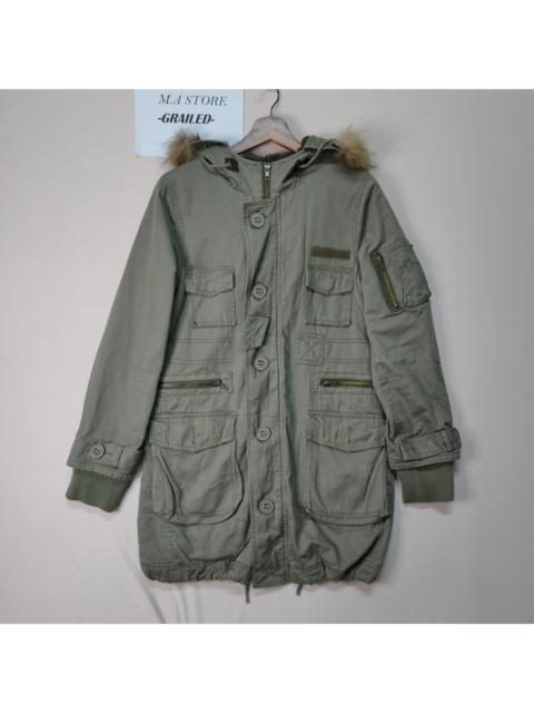 Other Designers Vintage - VINTAGE UNBRANDED PARKAS MULTI POCKET HOODIE JACKET