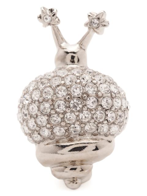 Collina Strada CRYSTAL CLEAR SNAIL RING