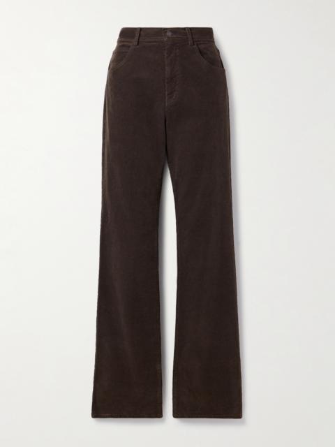 NILI LOTAN Joan Cotton-corduroy Straight-leg Pants