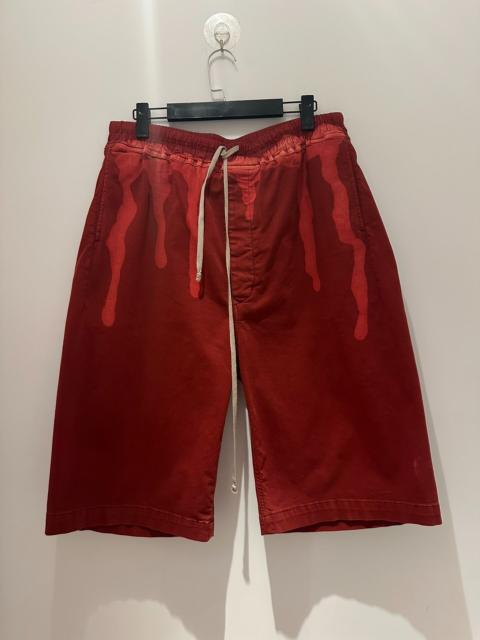 Rick Owens Rick Owens red shorts