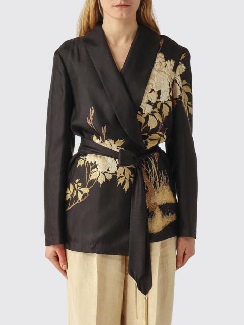 Max Mara Studio Max Mara Studio Women Silk Twill Blazer Max Mara Studio