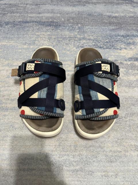 visvim Visvim 19SS SS Christo Collage Fil Polka Dot Slides