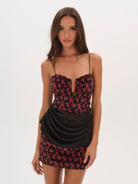 For Love & Lemons Berry Bud Mini Dress