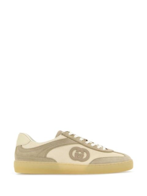 GUCCI Gucci Men Two-Tone Mesh And Suede Sneakers