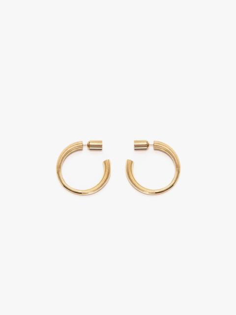 Victoria Beckham Cufflink Earrings In Light Gold