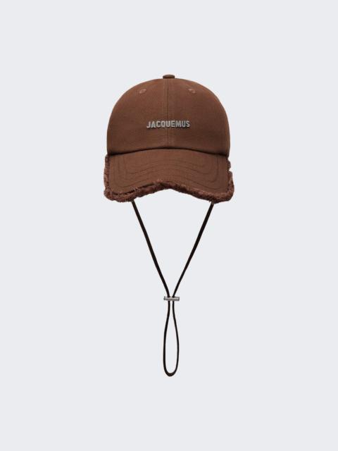 JACQUEMUS La Casquette Artichaut Hat Brown