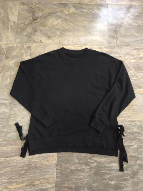 Maison Margiela MM6 Side Slit Ribbon Long Sleeve Top