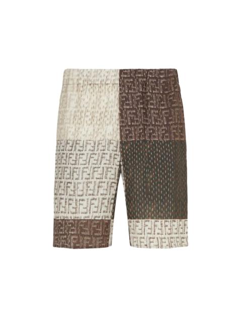 FENDI FF Patchwork Bermuda