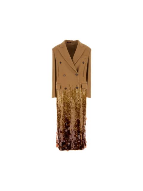 GUCCI GUCCI Brown Wool Coat New & Authentic (Women's size:40;)