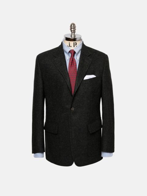 J. PRESS MADE-IN-CANADA DARK GREEN MARL SHAGGY DOG SCOTTISH SHETLAND SPORT COAT