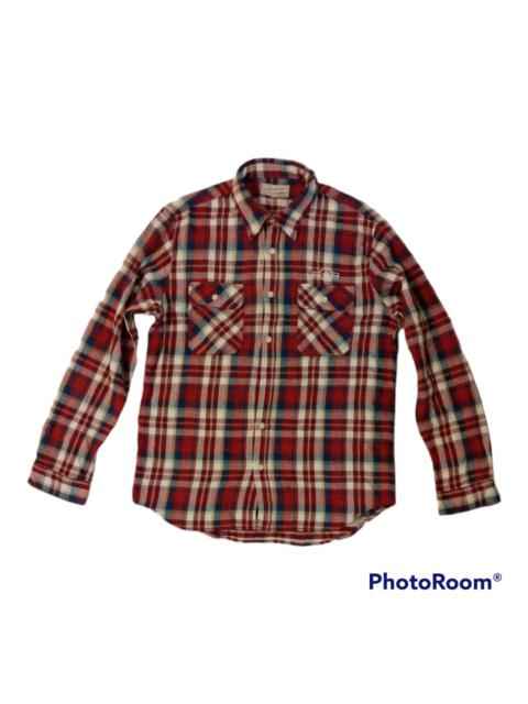 Other Designers Vintage - VTG AVIREX ARMED FORCES MILITARY FLANNEL SHIRT