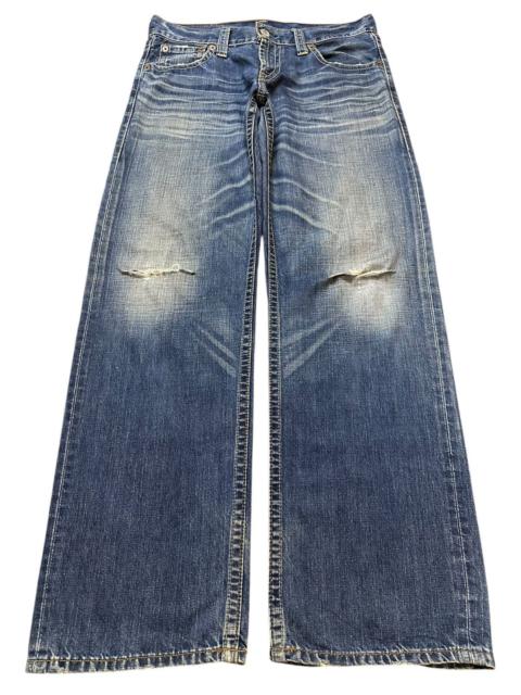 Other Designers Archival Clothing - Vintage 90 Levis 503 Blue Faded Wash Distress Baggy Jeans