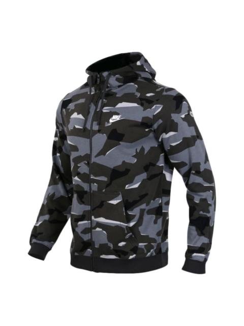 Nike Nike NSW Club Full-Zip Hoodie 'Camo' AQ0597-065