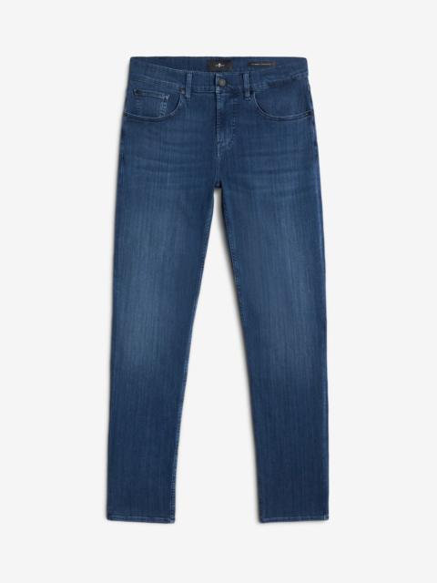 7 For All Mankind Luxe Performance Plus Slimmy Tapered In Mid-Blue