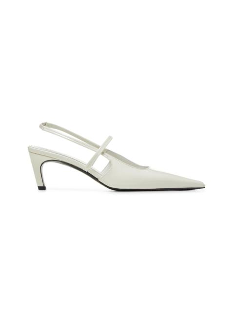 Totême Toteme Women White Patent Leather Sharp Slingback