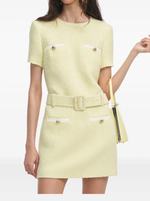 self-portrait bouclé dress