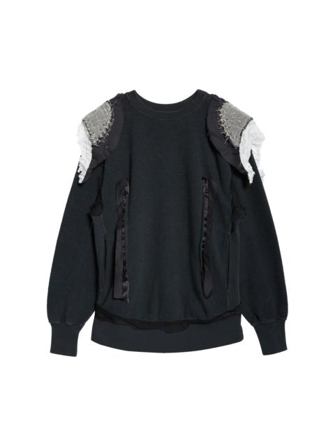 Maison Margiela Maison Margiela Textured Jersey Sweatshirt 'Black'