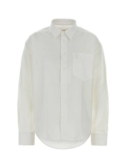 AMI Paris Ami Women White Oxford Shirt