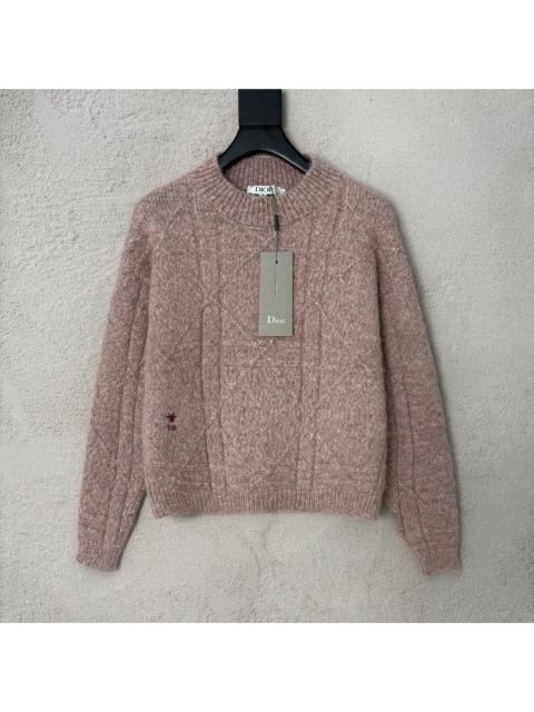 Dior Dior Pink Little Bee Embroidery Cashmere Sweater