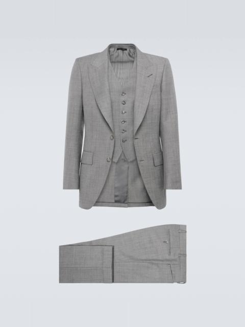 Dyllan wool and silk three-piece suit