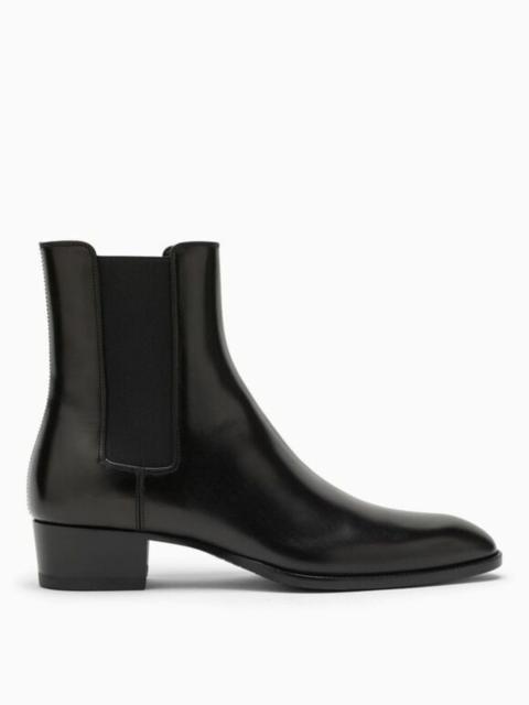 SAINT LAURENT Saint Laurent Men Leather Chelsea Wyatt Boots