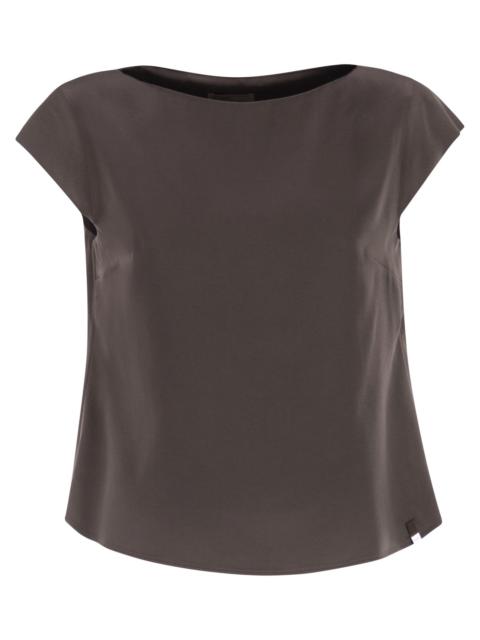 Herno Herno Women Resort Blouse In Satin Envers