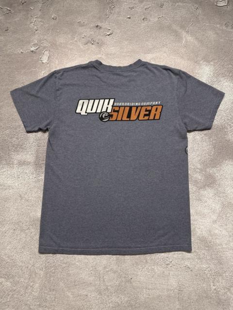 Other Designers Vintage 90s Quiksilver Big Logo Surf Skate T Shirt Tee