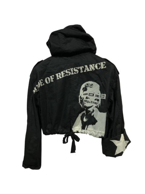 Japanese Brand - Glad News Utility Cropped Jacket Hoodie