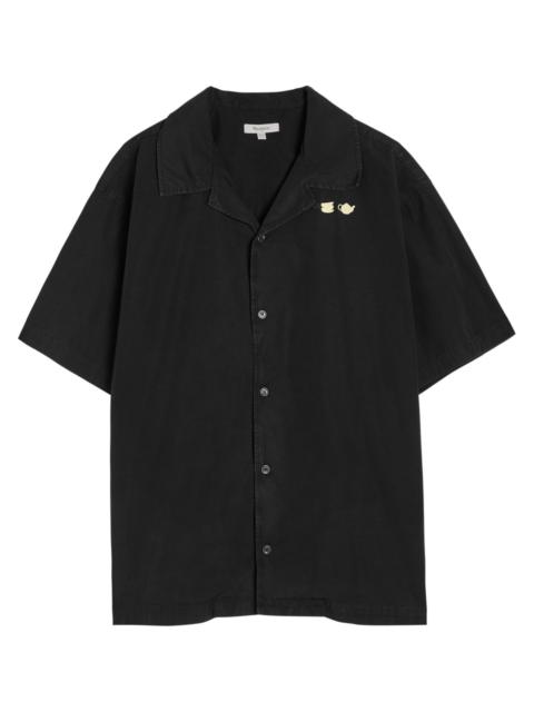JW Anderson JW Anderson Contrast Embroidery Cotton-poplin Shirt