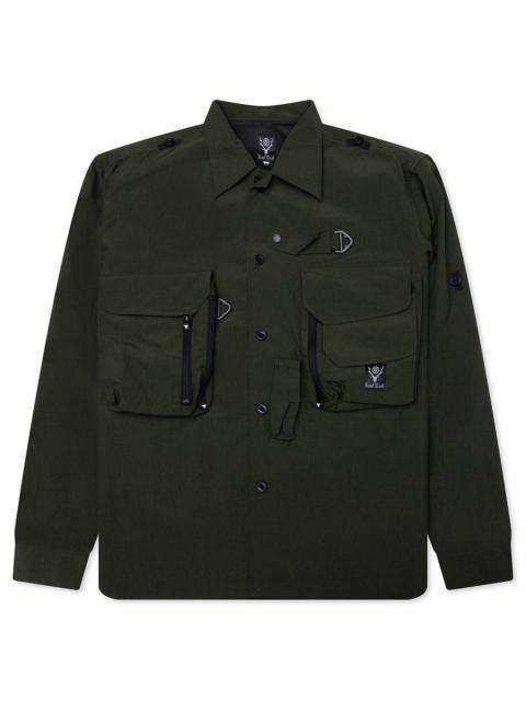 South2 West8 TENKARA TROUT NYLON RIPSTOP SHIRT - GREEN