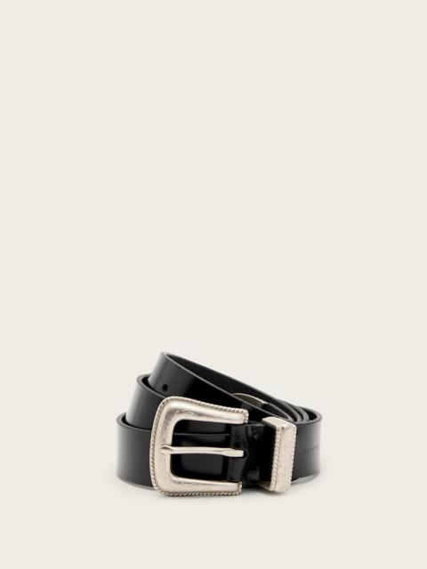ALLSAINTS CHUCK LEATHER WESTERN BELT