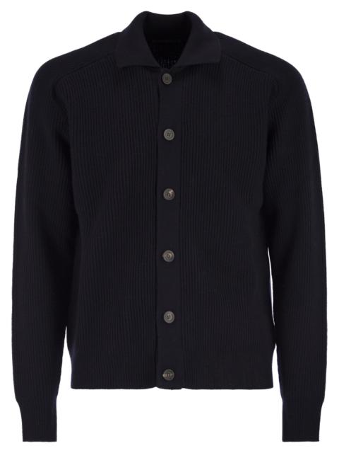 PESERICO Peserico Men English Ribbed Wool Cardigan