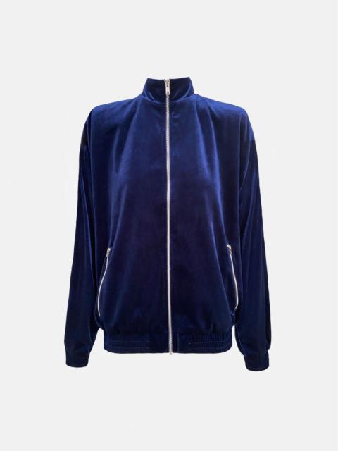 POSTER GIRL S*X TAPE TRACKSUIT JACKET VELOUR BLUE