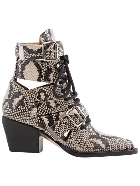 Chloé Chloe Ladies Python Boots In Grey