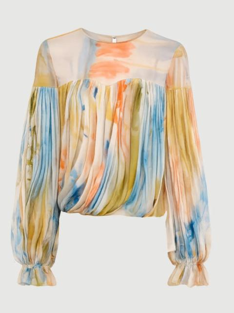 ULLA JOHNSON PEARL SILK BLOUSE
