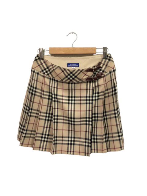 Burberry LAST CALL⏰Burberry Nova Check Pleated Buckle Mini Skirt